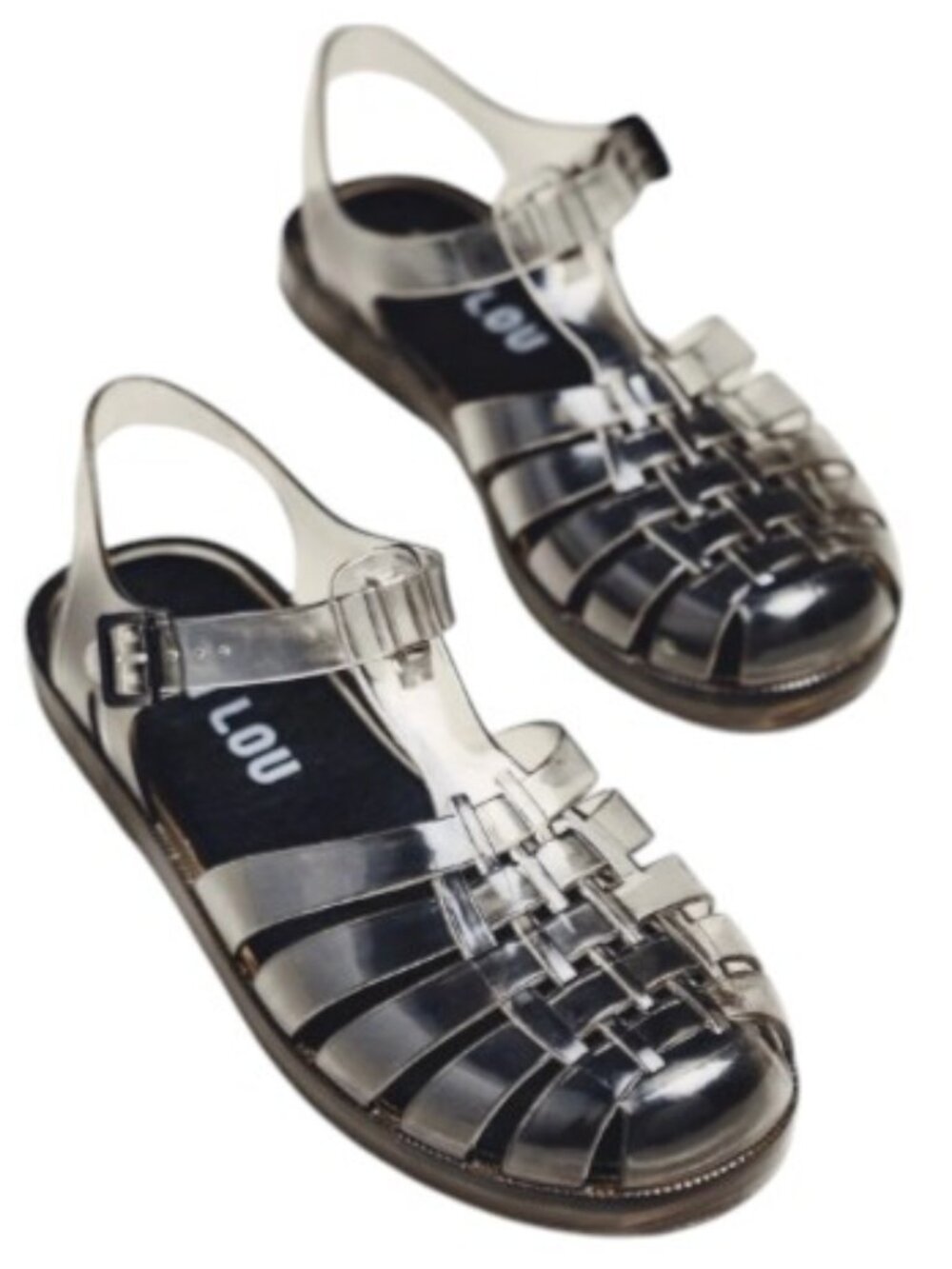 NEW BIBI LOU Jelly Fisherman Sandals Black